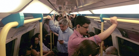 London Underground Train Passengers